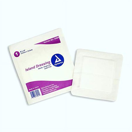 2 Pack Dynarex Island Dressings Sterile Gauze - 25 Per Box