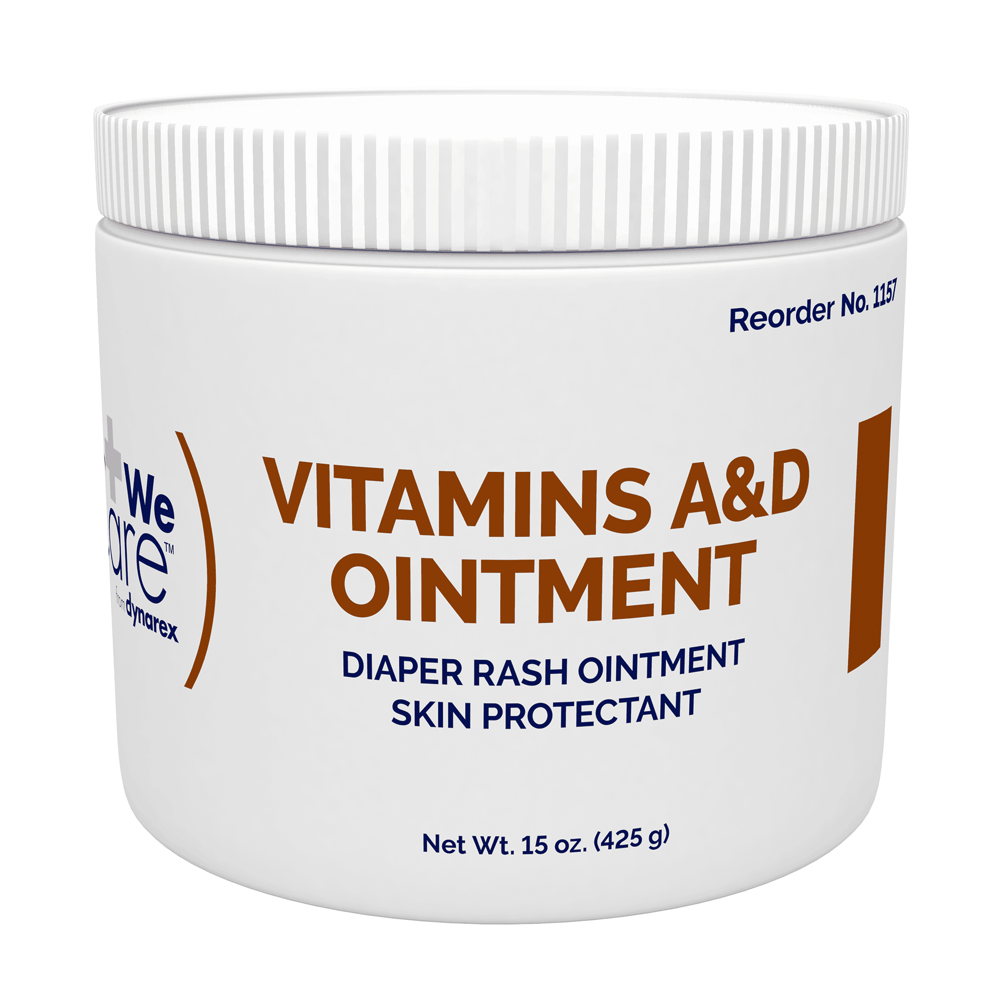 2 Pack Dynarex Vitamin A&D Ointment 15 oz. Jar - Skin, Rash, Tattoo, Small Burns