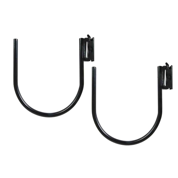 (2 Pack) E-Track Large Rack | Enclosed Trailer Truck Van Toy Hauler Cargo Large JHook TieDown Accessories Rakes and Shovels