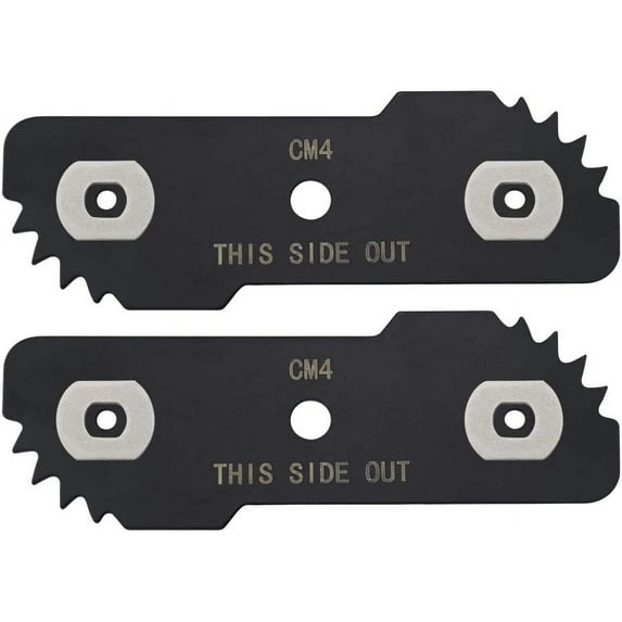 2-Pack EB-007 Edge Hog Heavy-Duty Edger Replacement Blades Compatible with Black+Decker 7-1/2-inch, for LE750-CASE Cut with 4-wear Indicators