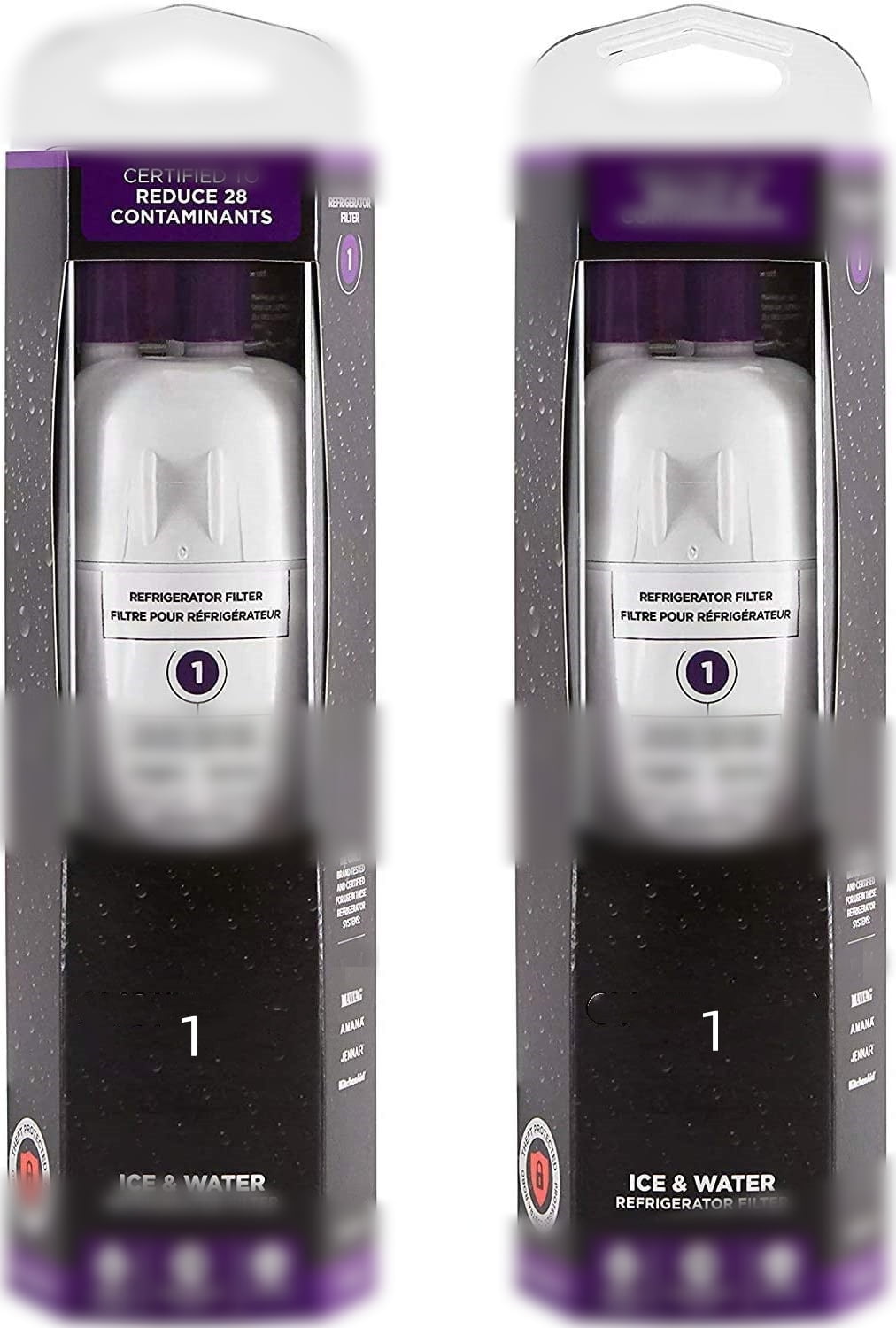 2Pack / EDR1RXD1 Water Filter Replacement For Whirlpool Refrigerator