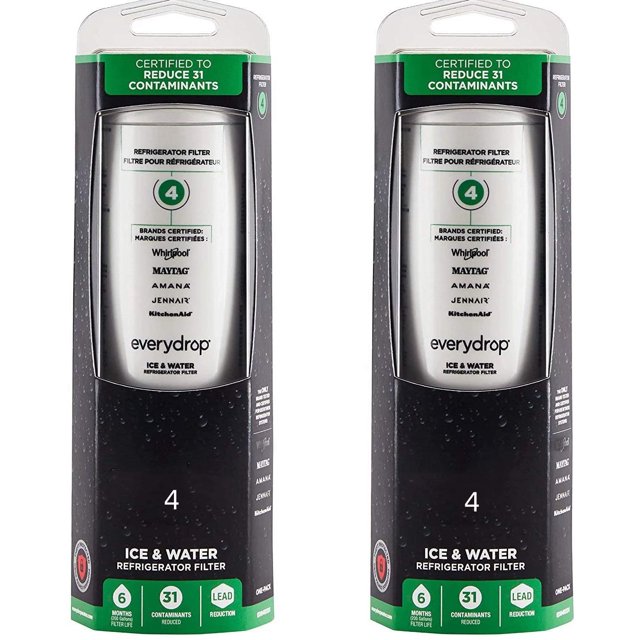 2Pack/ EDR4RXD1 Water Filter for Whirlpool Refrigerator Water Filter 4