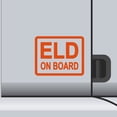 thumbnail image 1 of 2 Pack - ELD On Board Vinyl Decal Electronic Logging Device Sticker E-Log Electronic Driver Logs Decal for Commercial Semi Truck & Bus Drivers - Many Colors & Sizes (6" x 5", Orange), 1 of 8