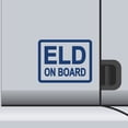 thumbnail image 1 of 2 Pack - ELD On Board Vinyl Decal Electronic Logging Device Sticker E-Log Electronic Driver Logs Decal for Commercial Semi Truck & Bus Drivers - Many Colors & Sizes (6" x 5", Blue), 1 of 8
