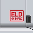 thumbnail image 1 of 2 Pack - ELD On Board Vinyl Decal Electronic Logging Device Sticker E-Log Electronic Driver Logs Decal for Commercial Semi Truck & Bus Drivers - Many Colors & Sizes (5" x 4", Red), 1 of 8