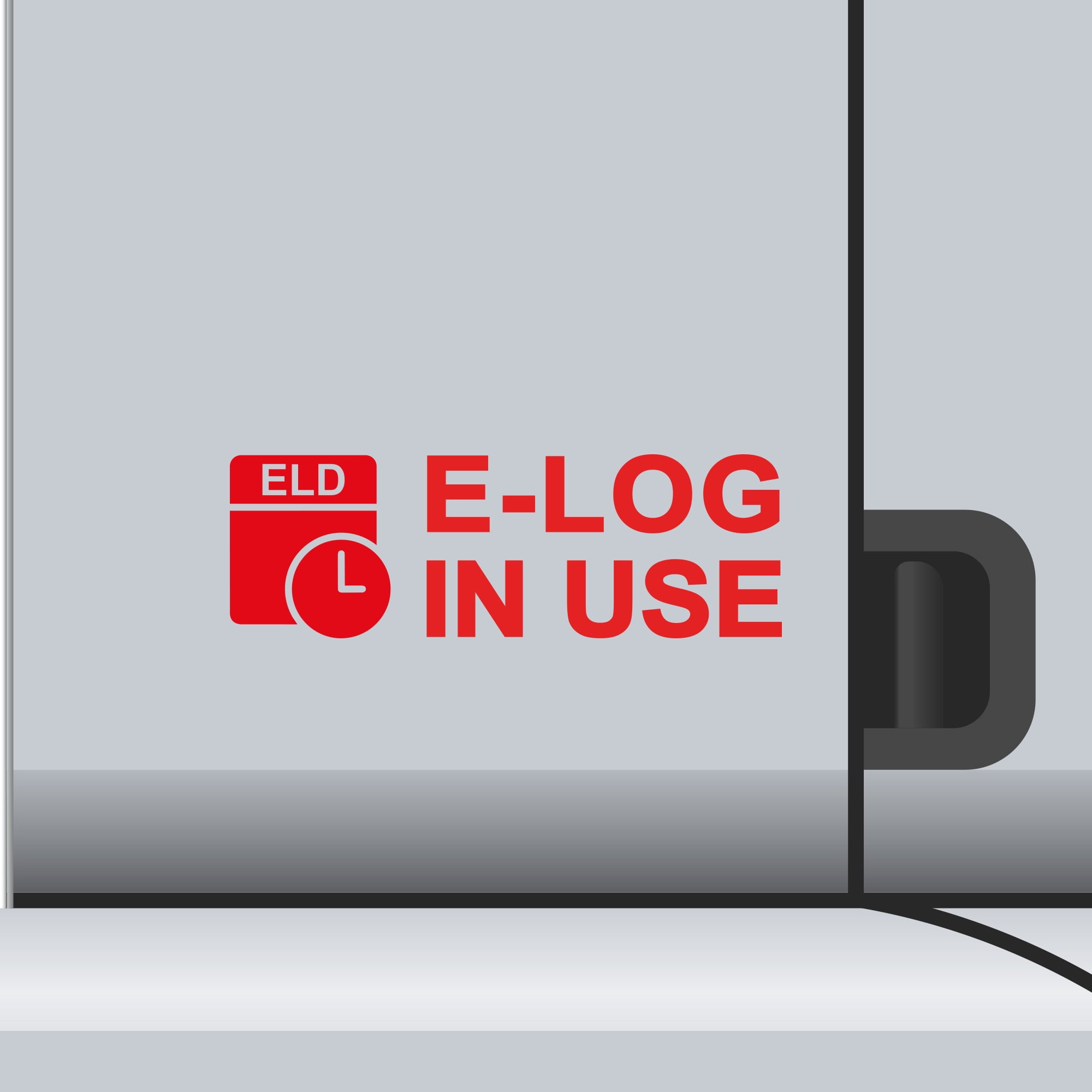 2 Pack ELD ELog In Use Vinyl Decal Electronic Logging Device Sticker