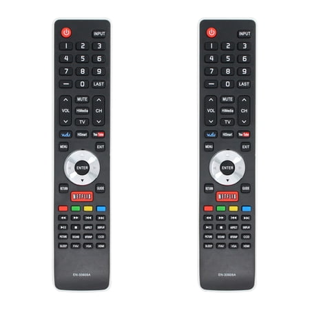 2-Pack EN-33926A Remote Control Replacement - Compatible with Hisense 23A320 TV