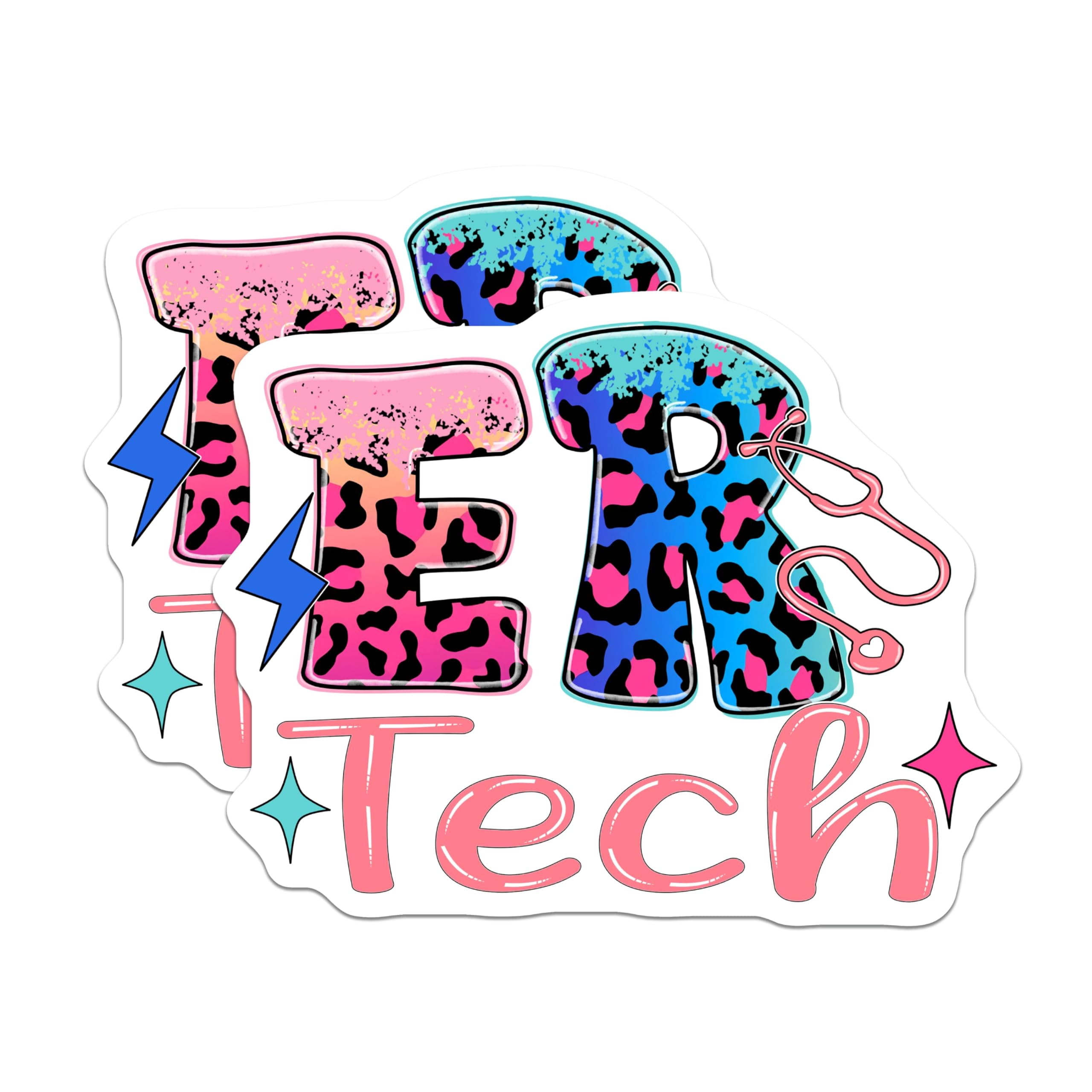 (2 Pack) ER Tech Stickers - Emergency Room Technician - Medical ...