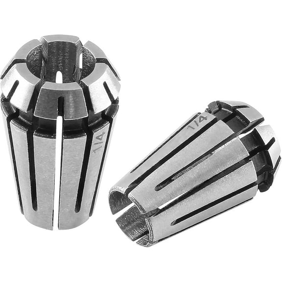 2 Pack ER11 Collet 1/4 Inch Spring Collet, High Precision ER11 Collet Chuck for CNC Engraving Machine and Milling Lathe Tool