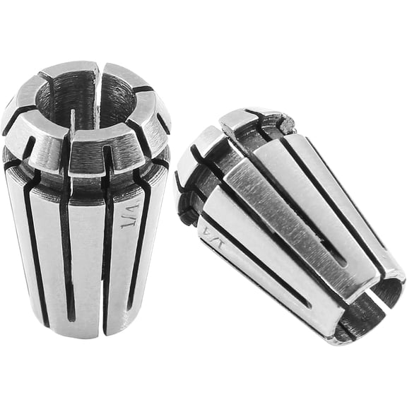 2 Pack ER11 Collet Set, 1/8 Inch and 1/4 Inch Spring Collet, High Precision ER11 Collet Chuck for CNC Engraving Machine and Milling Lathe Tool