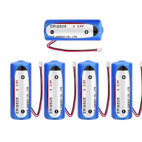 2-Pack ER18505 3.6V 4000mAh Lithium Battery A Size Li-SOCl Non-Rechargeable