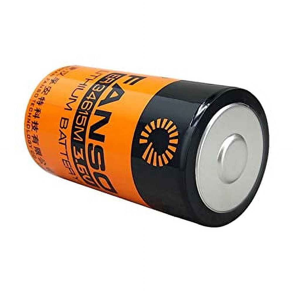 2Pack ER34615M D Cell Lithium Battery 3.6V 14000mAh NonRechargeable
