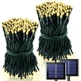 TRAHOO2 Pack Each 200 LED Solar String Lights Outdoor Waterproof, 75.5
