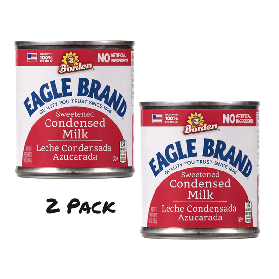 ( 2 Pack ) Eagle Brand Sweetened Condensed Milk, 100% US Milk, Gluten Free, 14 fl oz Can