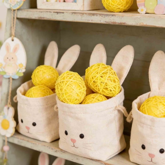 2 Pack Easter Basket Stuffers, 2.56 Inch Natural Decorative Wicker Rattan Eggs, Rustic Decorative Eggs Vase Fillers for Egg Hunt Supplies, Party Favors, Goodie Bag Stuffers, Easter Decorations