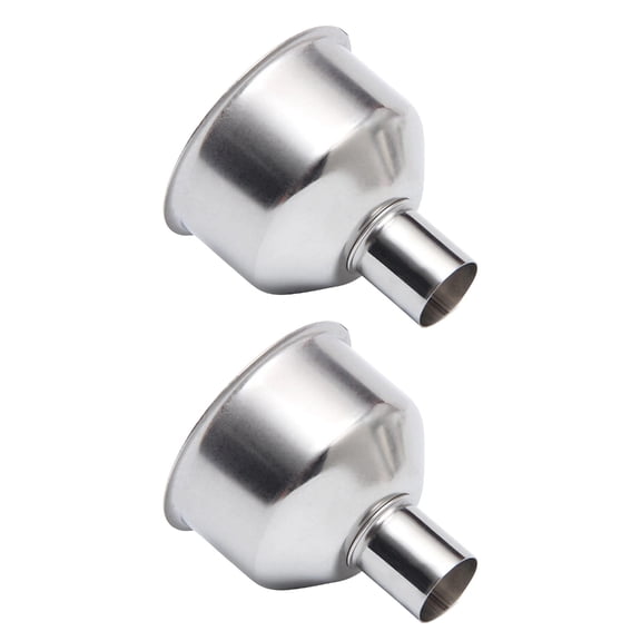 2 Pack Easy Stainless Steel Funnel with Seamless Construction Suitable for Quick Maintenance in Any Setting