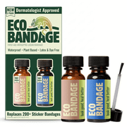 Eco Bandage Liquid Bandage, Skin Tone & Vibrant Blue, 2-Pack, 0.34 fl oz Each