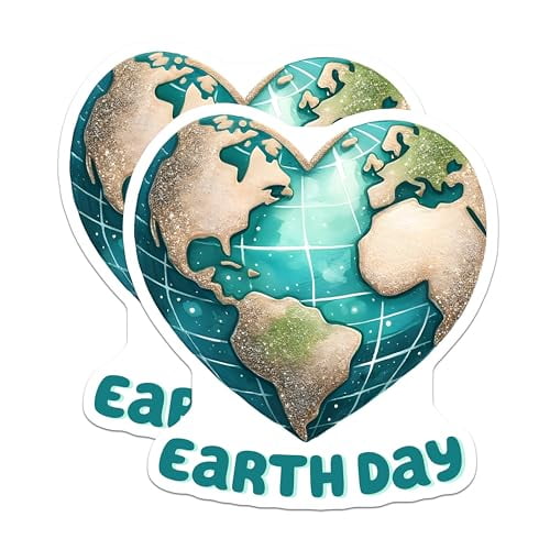 (2 Pack) Eco Friendly Decorations Magnet - Save Our Planet - 5" On Longest Side - Sticks to Smooth Flat Surfaces - Made in USA - MAG9748