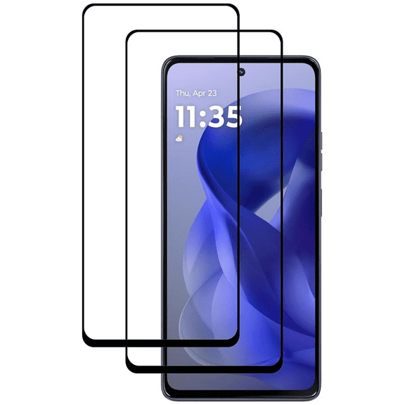 2-Pack Edge-to-Edge Full Coverage HD Tempered Glass Screen Protector for Motorola Moto G Power 2025