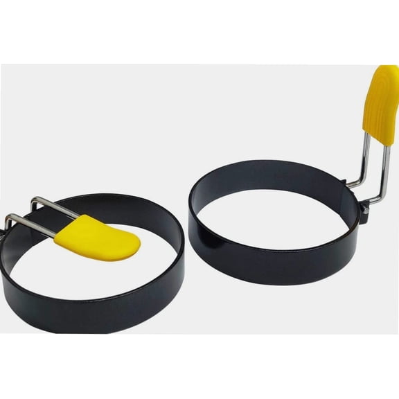 2 Pack Egg Rings, 3 inches, Fried Egg Rings, Ring Molds for Cooking, Round Egg Cooker Rings for Frying Shaping