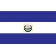thumbnail image 1 of 2-Pack El Salvador Flag Decal Sticker | 5-Inches By 3-Inches | Laminated Vinyl Decal | PDS423, 1 of 1