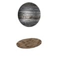 thumbnail image 1 of 2 Pack Elastic Fitted Table Cover, Polyester Round Tables Tablecloth Table Cloth ,Water Table Pad Rustic Wood Grain Pattern (47''), 1 of 8