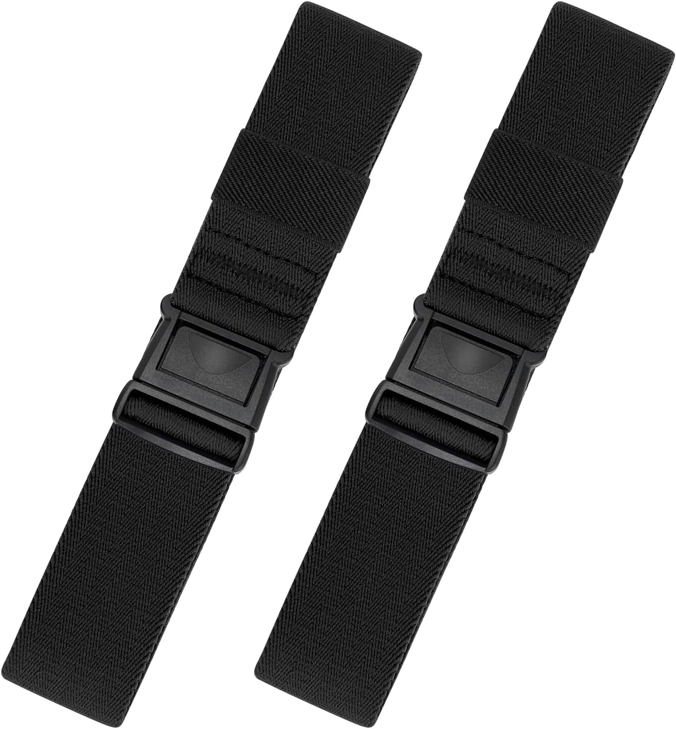 2 Pack Elastic Stretch Belts for Women Men, Invisible No 
