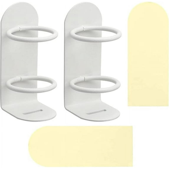 2 Pack Electric Toothbrush Holders Stick on The Wall Electric Metal Tooth Brushing Holder Wall Mounted Bathroom Organizer
