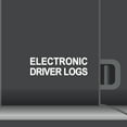 thumbnail image 1 of 2 Pack - Electronic Driver Logs Vinyl Decal Electronic Logging Device Sticker E-Log Electronic Driver Logs Decal for Commercial Semi Truck & Bus Drivers - Many Colors & Sizes (8" x 2.5", White), 1 of 8