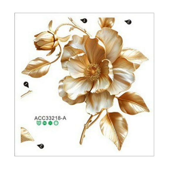 2-Pack Elegant Flower Toilet Stickers For Bathroom Decoration, Decorative Toilet Lid Decals With Waterproof And Self-Adhesive Design, Easy To Apply And Remove Without Residue,