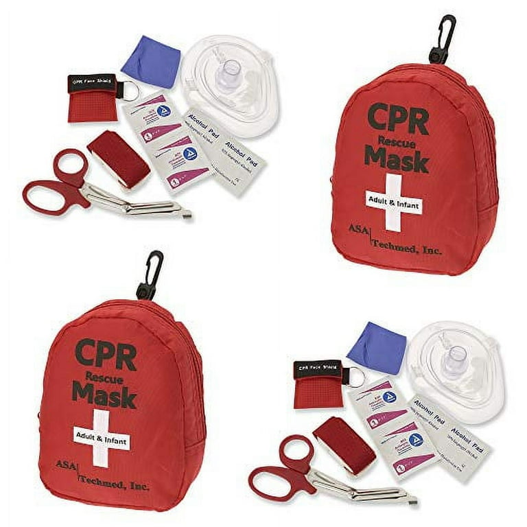 CPR Mask with Gloves and Wipes, 2 Gloves, 2 Wipes CPR Mask with Gloves and Wipes, 2 Gloves, 2 Wipes