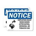 thumbnail image 1 of (2 Pack) Employees Must Wash Hands After Sign, 1 of 7