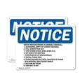 thumbnail image 1 of (2 Pack) End Of Week Shutdown (Flammable Material) OSHA Notice Sign 24 Inch X 18 Inch Plastic Sign, Weather Resistant, UV Protected for Workplace, Business, and Construction Site, Made, 1 of 8