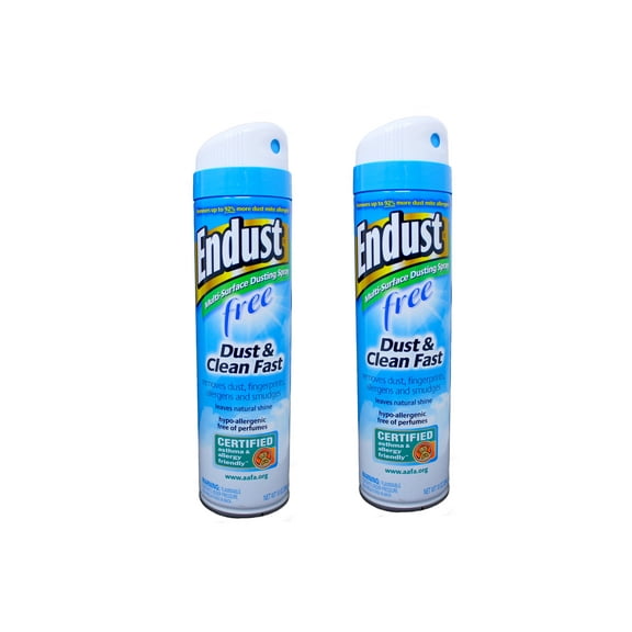 2 Pack - Endust Fragrance Free Hypo-Allergenic Dusting and Cleaning Spray, Hypo-allergenic, Fragrance Free, No Flavor, 10 Fl Oz