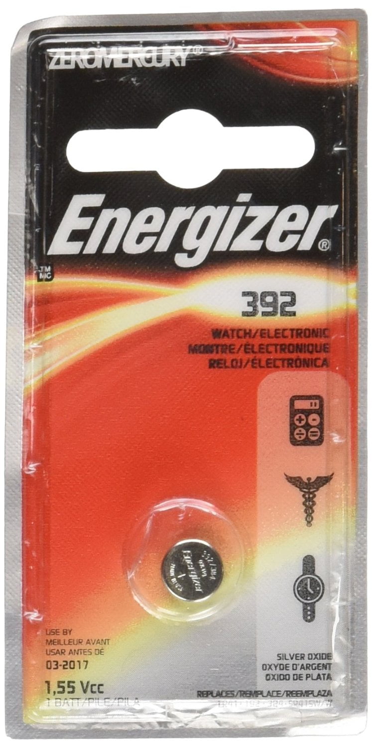 2 Pack Energizer 392 Button Cell Watch 1.55V Battery - Walmart.com