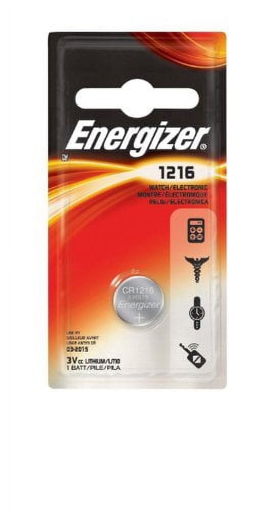 2 Pack Energizer CR1216 Watch Battery Lithium Coin Cell