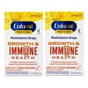 2 Pack - Enfamil Poly-Vi-Sol Liquid Multivitamin Drops, Supports Growth & Immune Health, 1.69 FL OZ Bottle