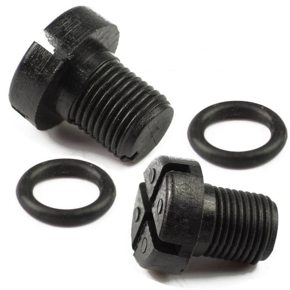 2-Pack Engine Coolant Bleeder Screw - Aluminum Radiator Vent Valve -