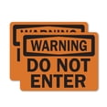 thumbnail image 1 of (2 Pack) Do Not Enter OSHA Warning Sign 14 Inch X 10 Inch Vinyl Label Decal Sticker Weather Resistant, UV Protected for Workplace, Business, and Construction Site, Made in the USA, 1 of 7