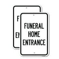 thumbnail image 1 of (2 Pack) Entrance Sign Funeral Home Entrance | 18" X 24" Heavy-Gauge Aluminum Sign | Rust Free Aluminum, Weather Resistant, Waterproof, Fade Resistant, 2 Pre-drilled Holes, 1 of 4
