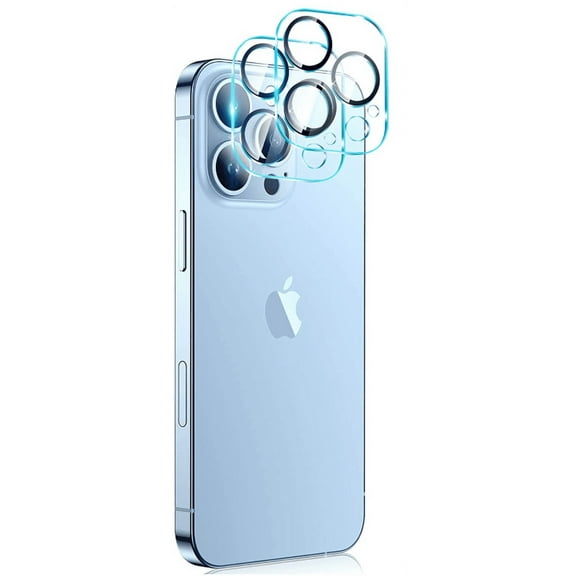 [ 2 Pack ] Entronix Camera Lens Protector for iPhone 13 Pro/13 Pro Max, Scratch Resistant, Easy Installation