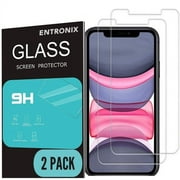 [2 Pack] Entronix Shield Protector for iPhone 11 Pro Max/Xs Max, 6.5 Inch Tempered Glass Screen Protector, Anti-Scratch, Anti-Fingerprint, Bubble Free