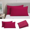 thumbnail image 1 of 2 - Pack Envelope Closure Pillow Cases, Soft Brushed Microfiber Pillow Covers, Shrink & Fade Resistant, 20 x 30 Inches, 1 of 9
