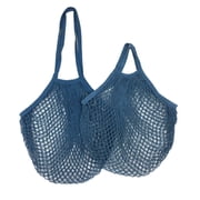 2 Pack Environmentally Friendly Cotton Mesh Eye Bag, Breathable, Anti Mold, Reusable, Supermarket Shopping, Beach Travel