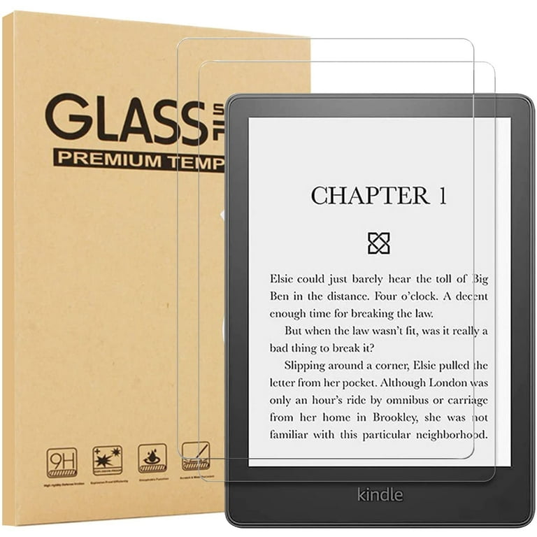 [2 Pack] EpicGadget Glass Screen Protector for  Kindle Paperwhite 6.8  Inch Display 11th Generation Released in 2021 - Ultra HD Clear Anti