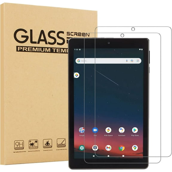 2 Pack EpicGadget Glass Screen Protector for Onn 7 Inch Tablet Gen 3 Released in 2022 (Model:100071481) - Tempered Glass Film / High Definition / 9H Hardness