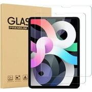 [2 Pack] EpicGadget Glass Screen Protector for iPad Air 5 (5th Gen, 2022), iPad Air 4 (4th Gen, 2020) Ultra Clear Anti Bubble Anti Scratch 9H Hardness Tempered Glass Screen Film for 10.9-inch iPad Air