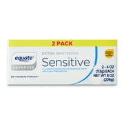 Equate Advanced Extra Whitening Sensitive Toothpaste, 4 oz, 2 Pack