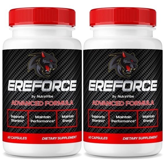 (2 Pack) Ereforce – Original Ereforce Formula with Ingredients to Help Maintain Lasting Energy, Support Performance & Daily Vitality | Just 2 Easy-to-Swallow Pills a Day (120 Capsules)