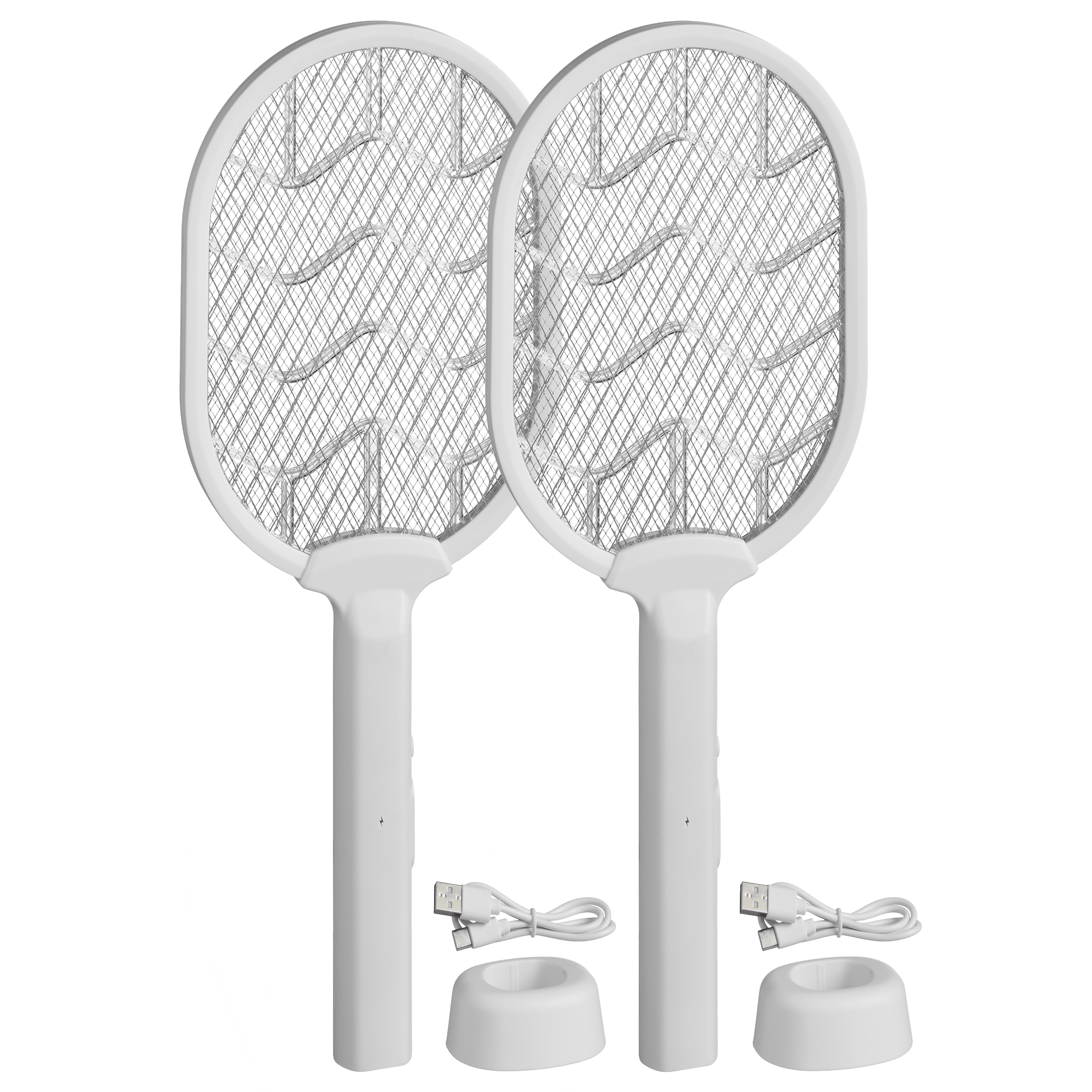 2-Pack: Ermek USB Rechargeable Fly Zapper Racquet